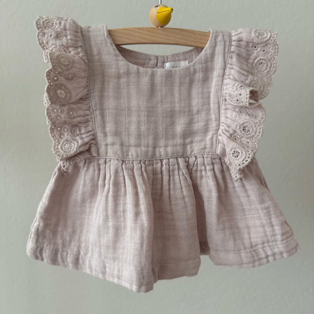 Jamie Kay Ruffle Jane Top | Sz 3-6 mo